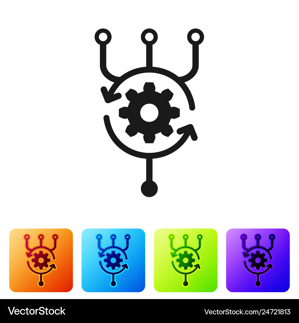Algorithm Icon - AI & Data vector image