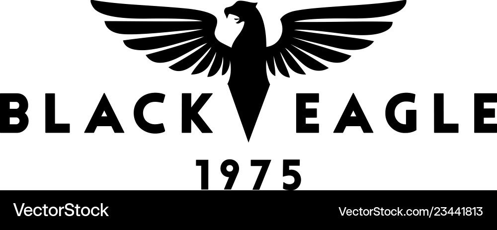 Black Eagle Logo Concepts Vector Image