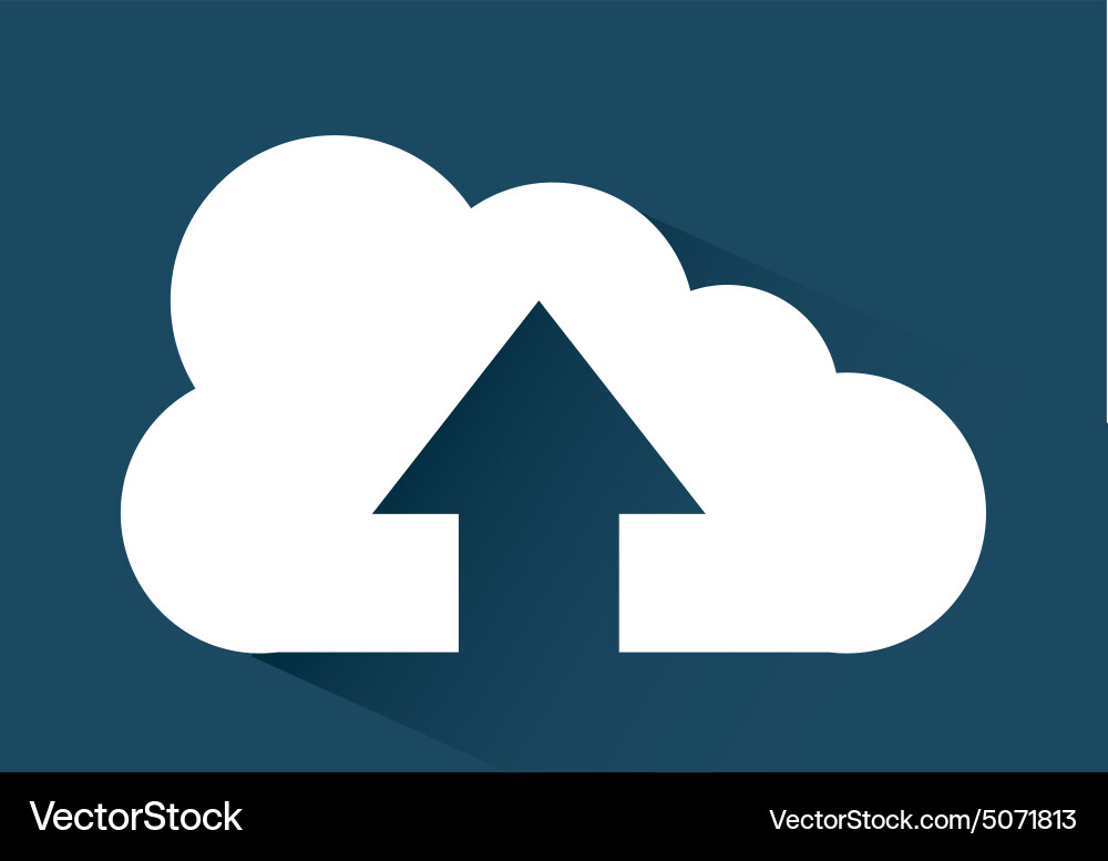 Cloud computing vector image