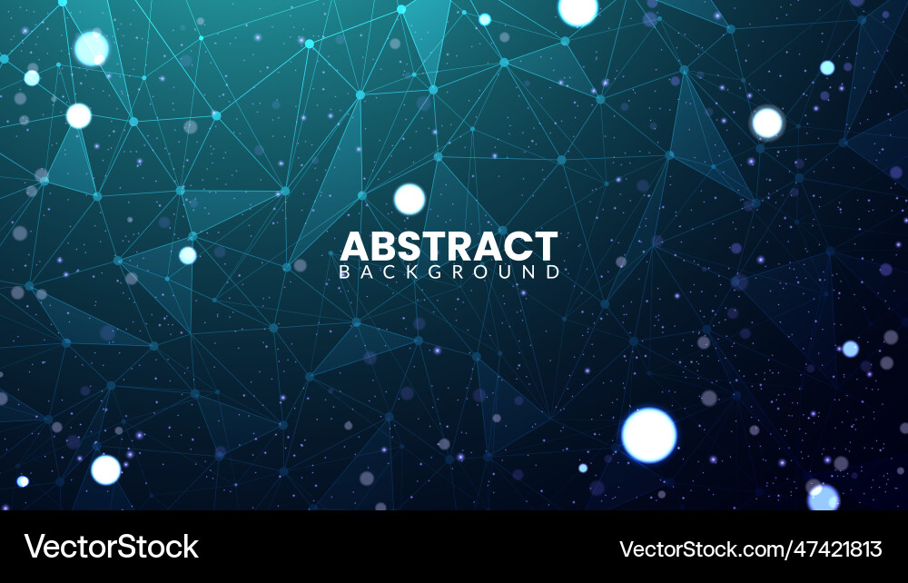 Geometric background with abstract mesh vector image