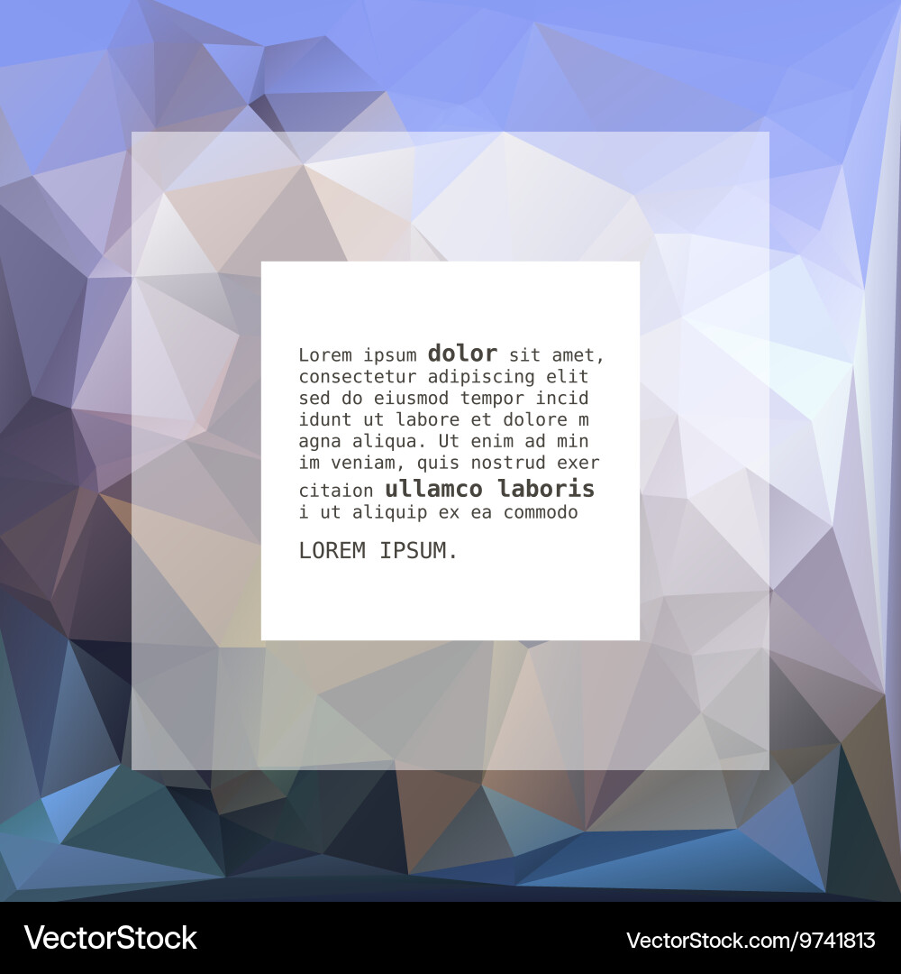 Geometric triangular abstract background vector image