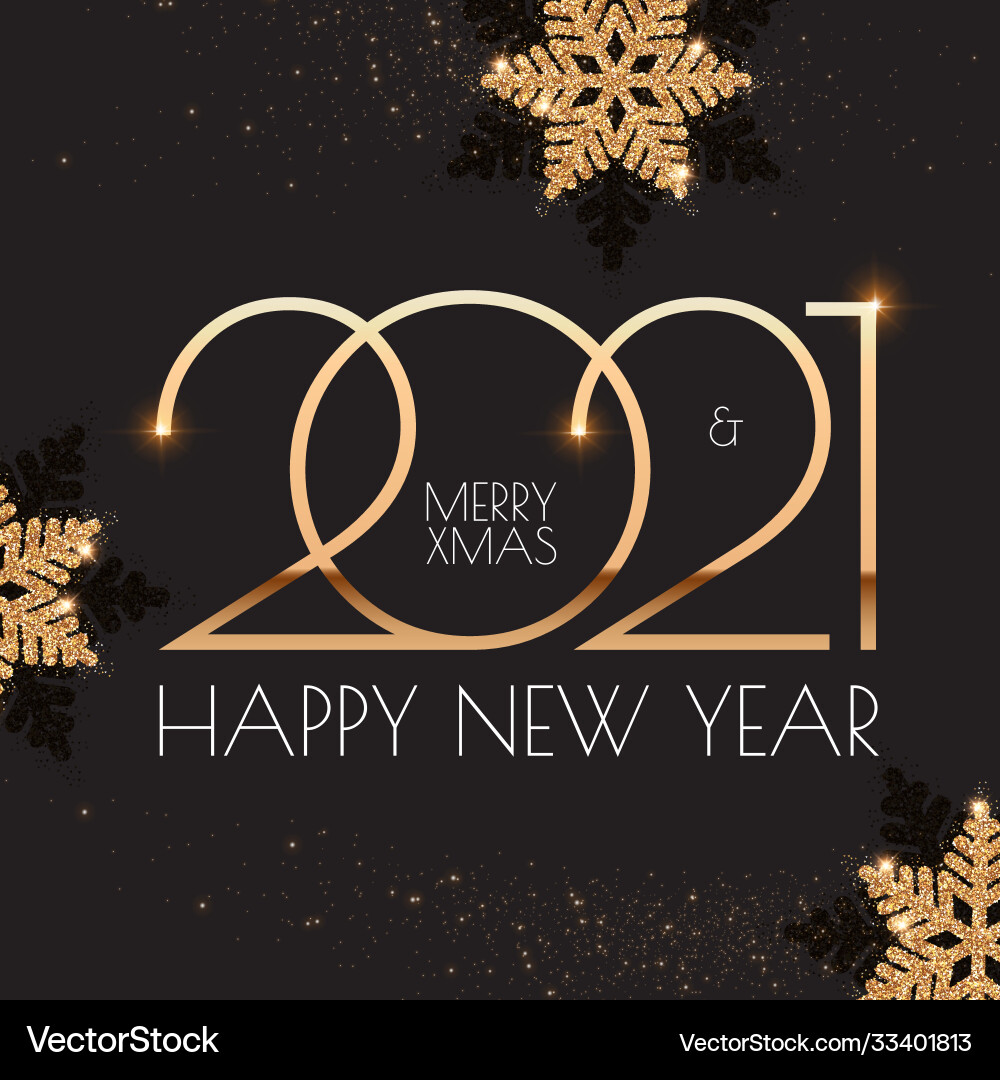 Happy new 2021 year elegant holiday design Happy new 2021 year elegant holiday design vector image