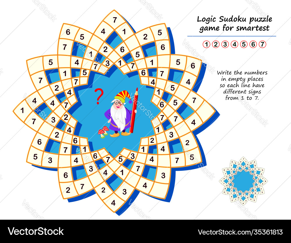 Logic sudoku Puzzle Spiel für smartest schreiben Logic sudoku Puzzle Spiel für smartest schreiben vektorbild