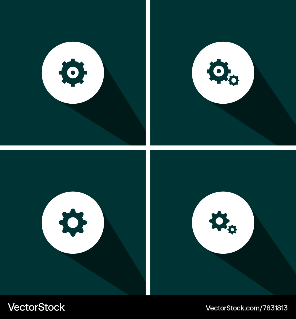 Setting Icons - Collection vector image