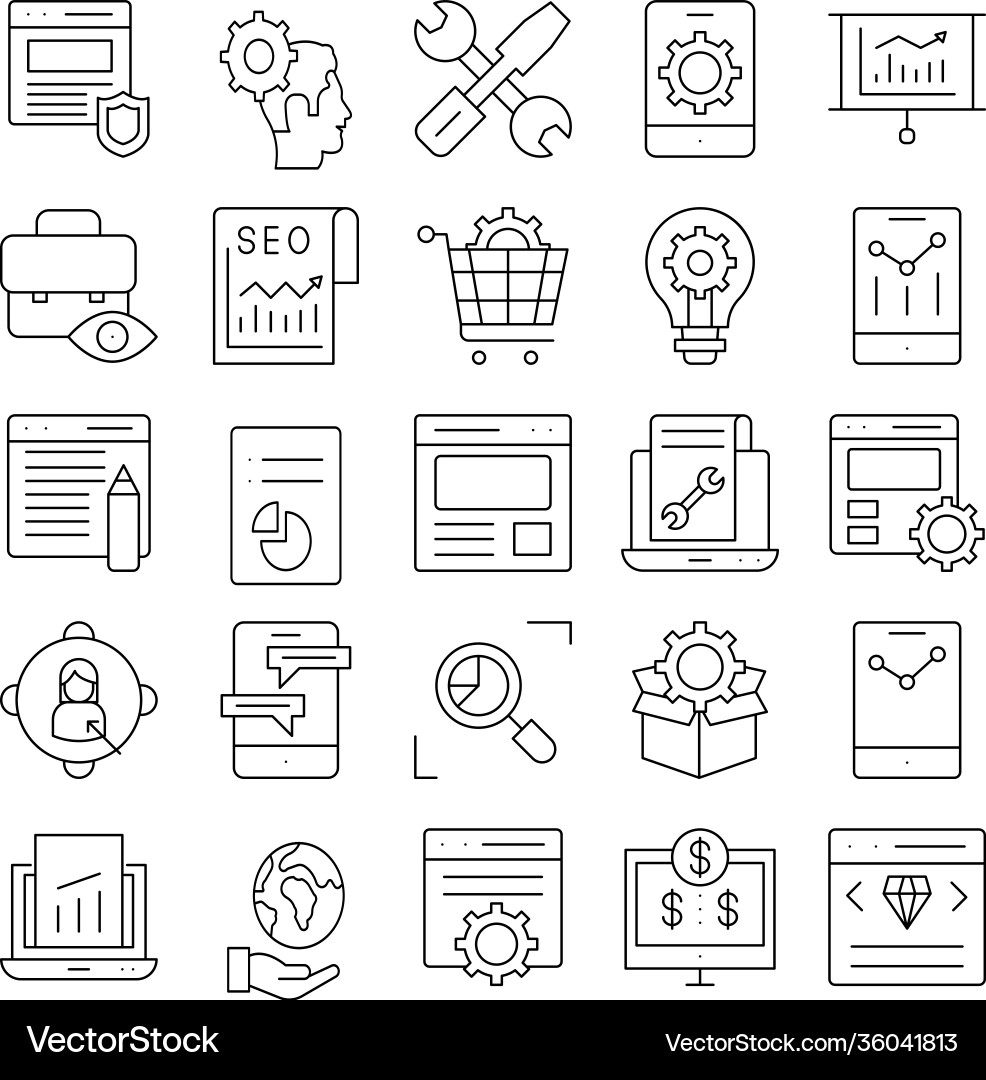 Web and seo isolated icon which can easily Vector Image
