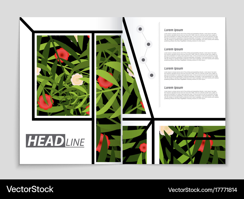 Abstract layout background set for art Vector Image
