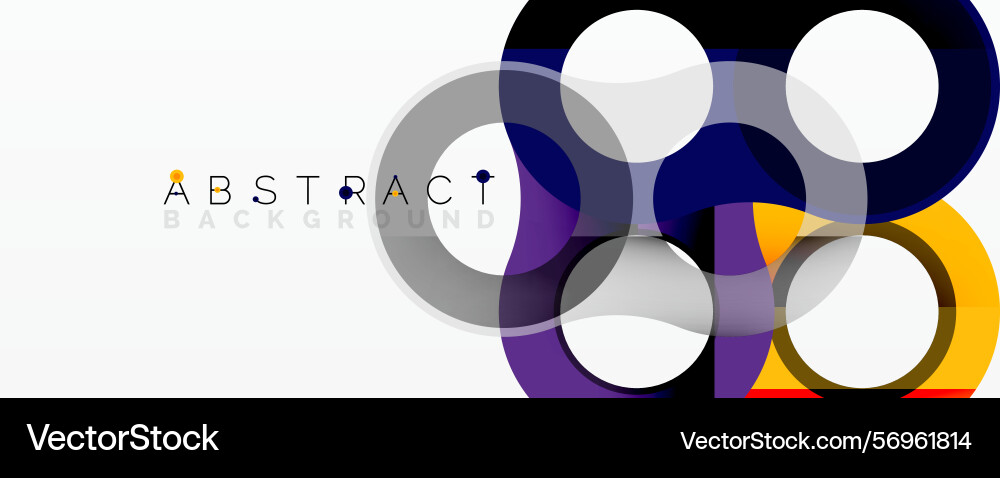 Bright overlapping circles create modern design Bright overlapping circles create modern design vector image