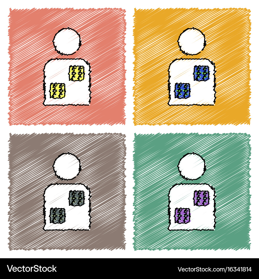 Collection of flat shading style icons dice Vector Image