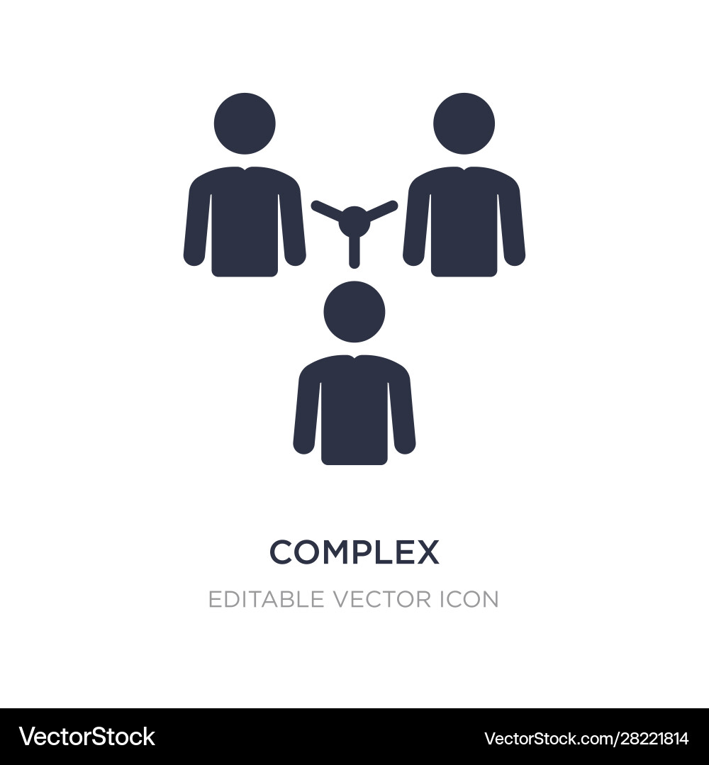 Complex icon on white background simple element Complex icon on white background simple element vector image