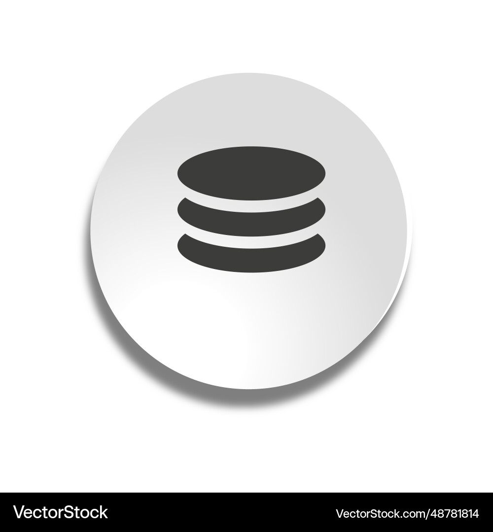 Database bubble icon Database bubble icon Vector Image