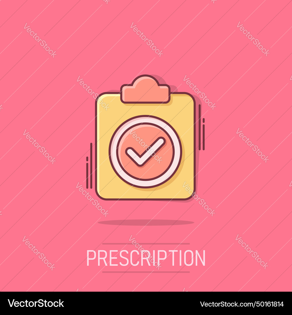 Document checkbox icon in comic style test Document checkbox icon in comic style test Vector Image