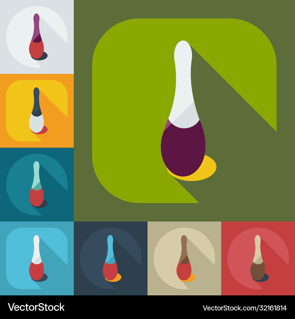 Flat modern design with shadow icons varnish Flat modern design with shadow icons varnish Vector Image