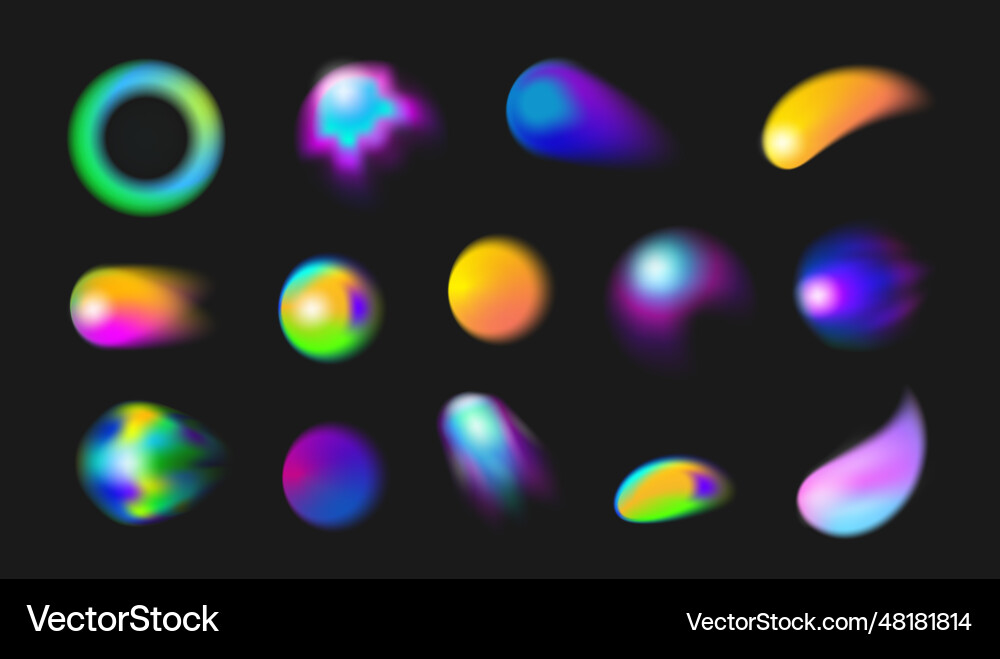 Gradient blurred circles and fluid Gradient blurred circles and fluid vector image