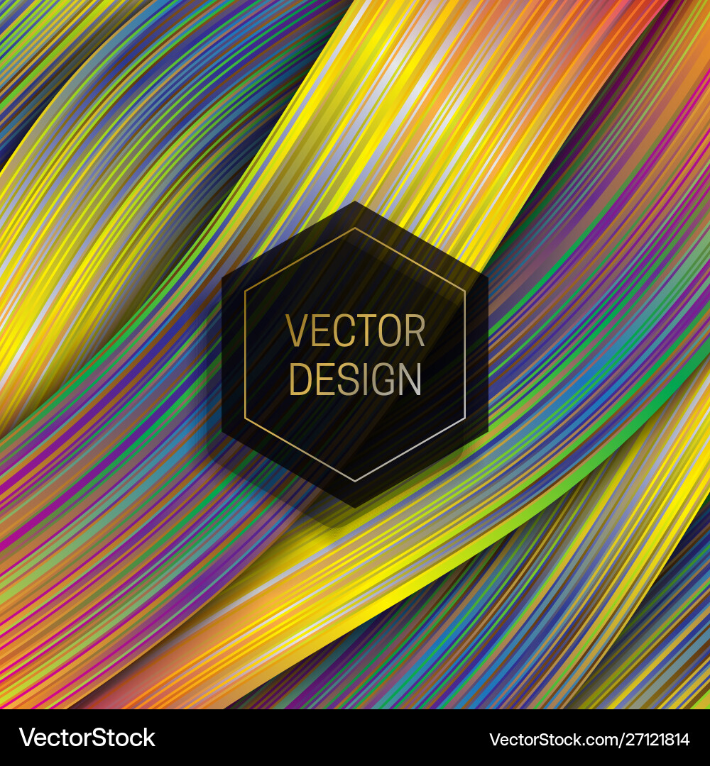 Holographic layer background with hexagonal black Holographic layer background with hexagonal black vector image