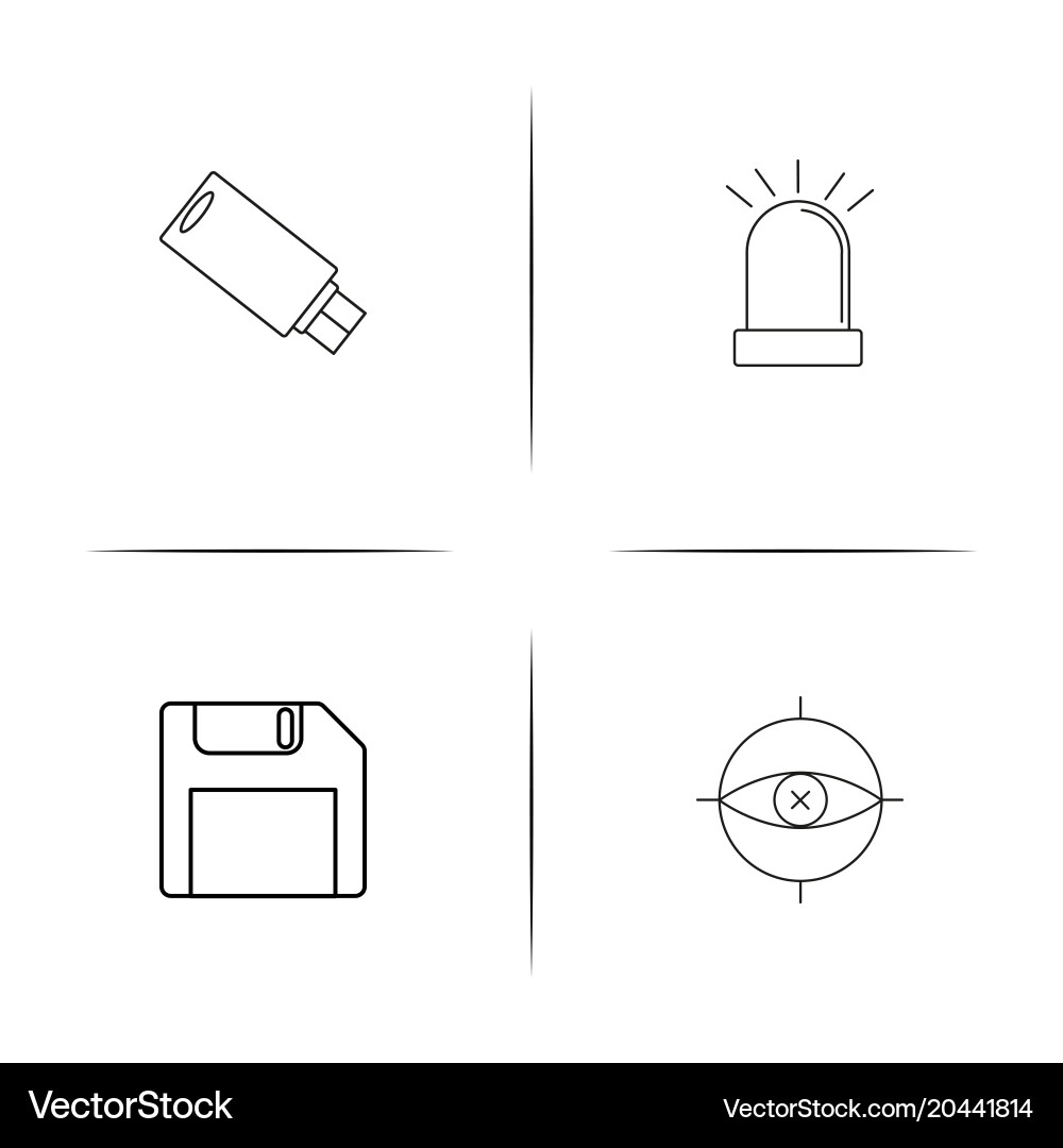 Internet technologies simple linear icon vector image
