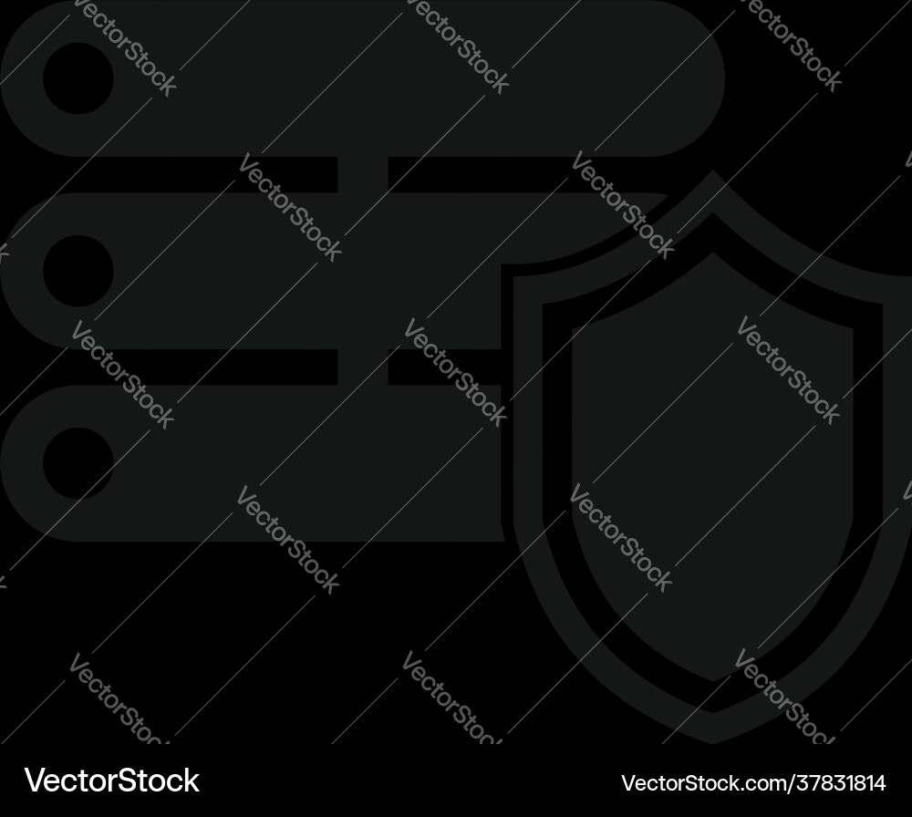 Security server icon simple style vector image