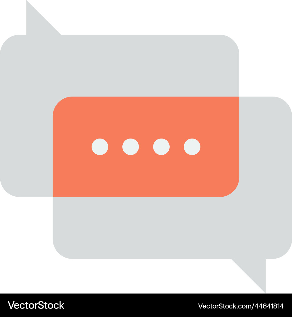 Speech box in minimal style Vector Image