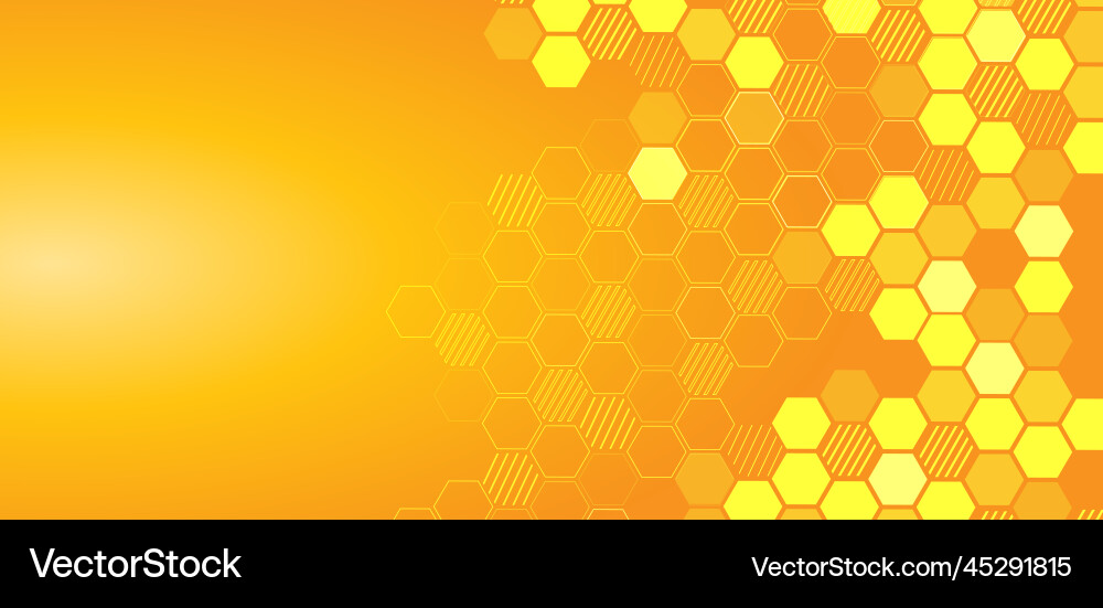 Abstract hexagon lines pattern on yellow Abstract hexagon lines pattern on yellow vector image
