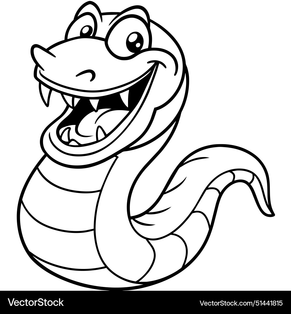 Amethystine python laughs icon vector image