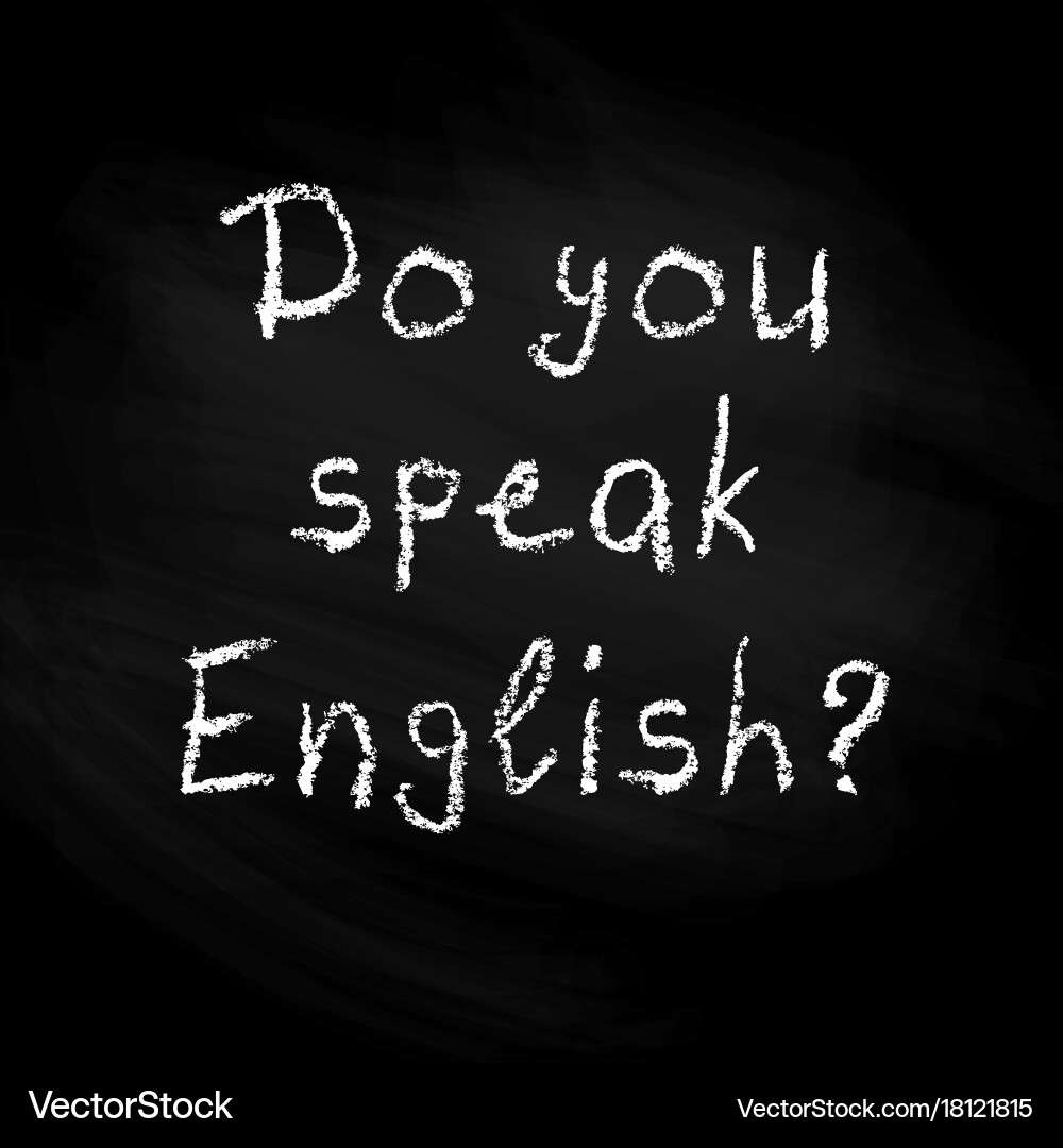 Chalkboard Language Lesson Royalty Free Vector Image