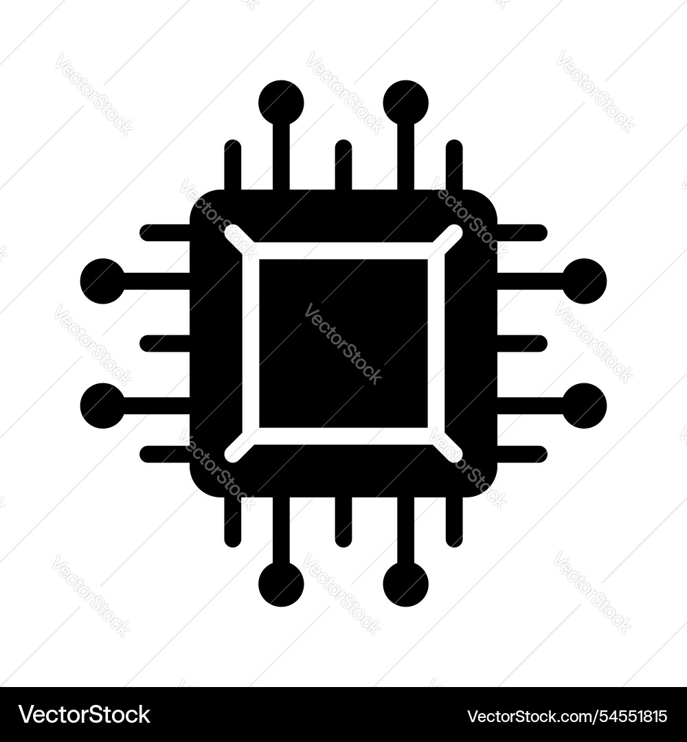 Microprocessor Vector Image