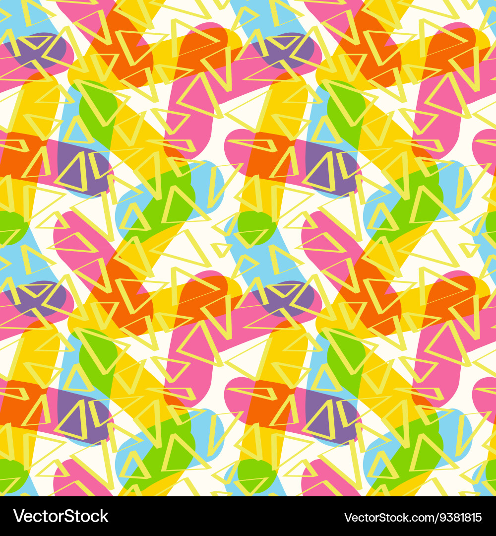 Pattern of sticks and triangles vector image