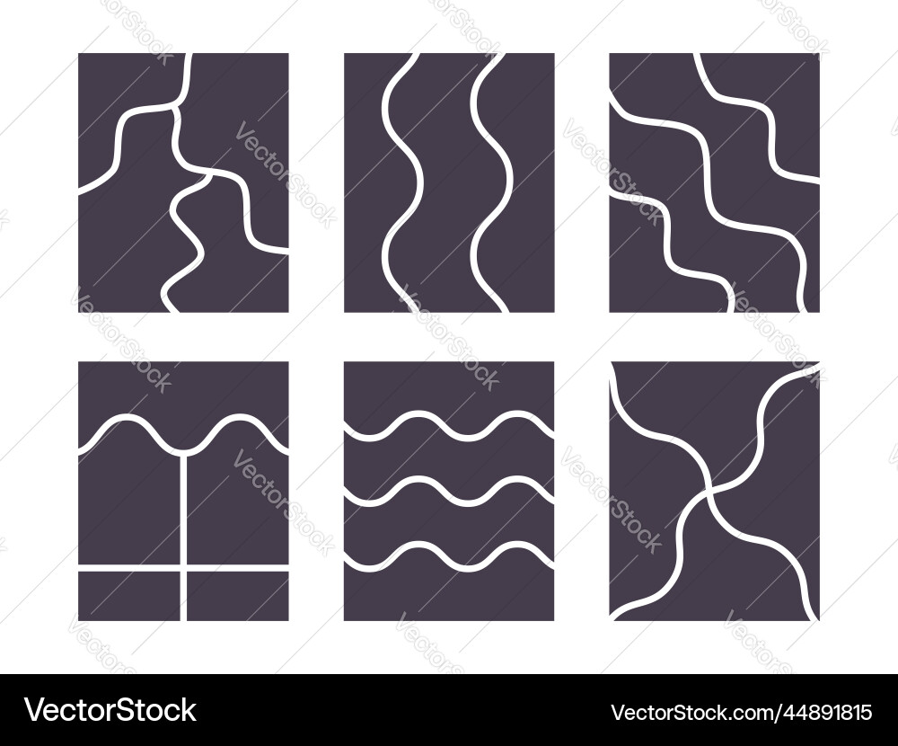 Photo collage template empty black mockup vector image