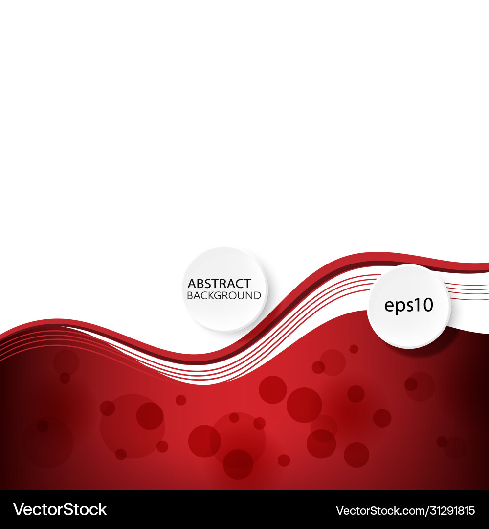 Red background curve line on white space shadow Red background curve line on white space shadow Vector Image
