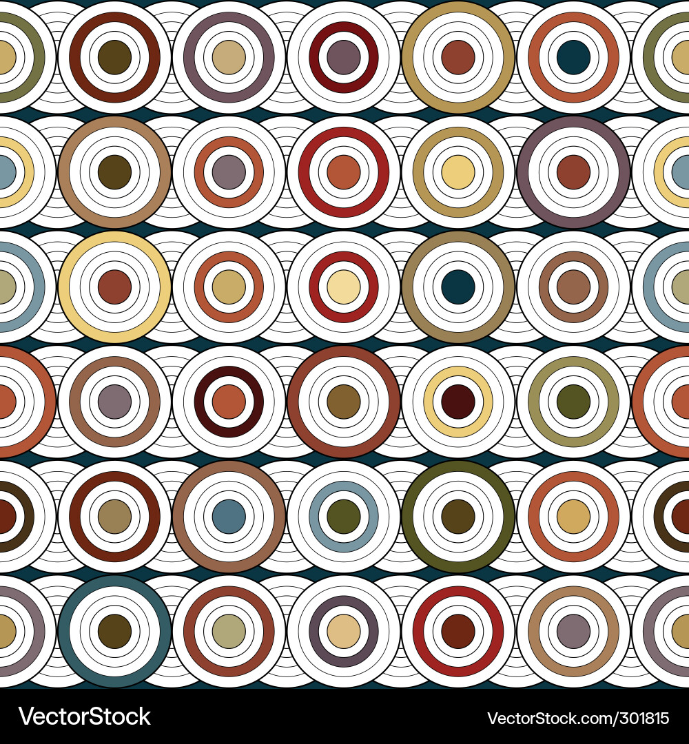 Retro Circular Pattern vector image