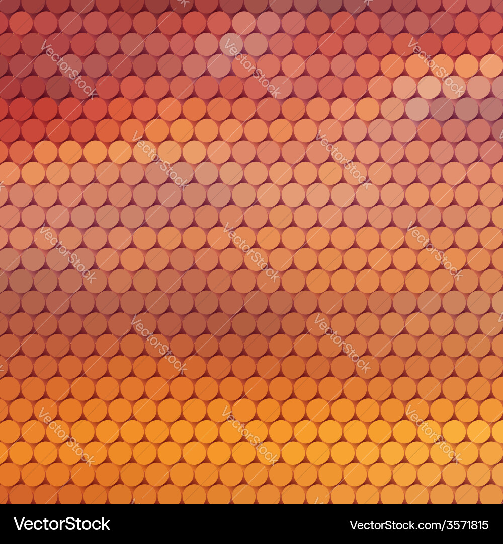 Sundown themed background with circular grid Vector Image