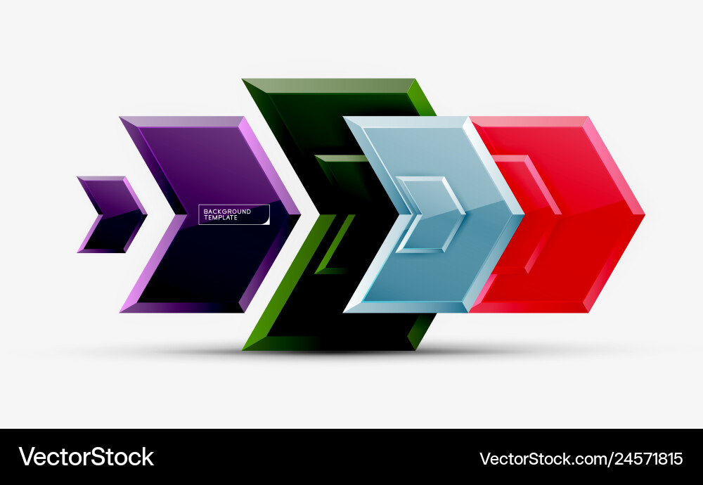 Techno arrow background template design Techno arrow background template design Vector Image