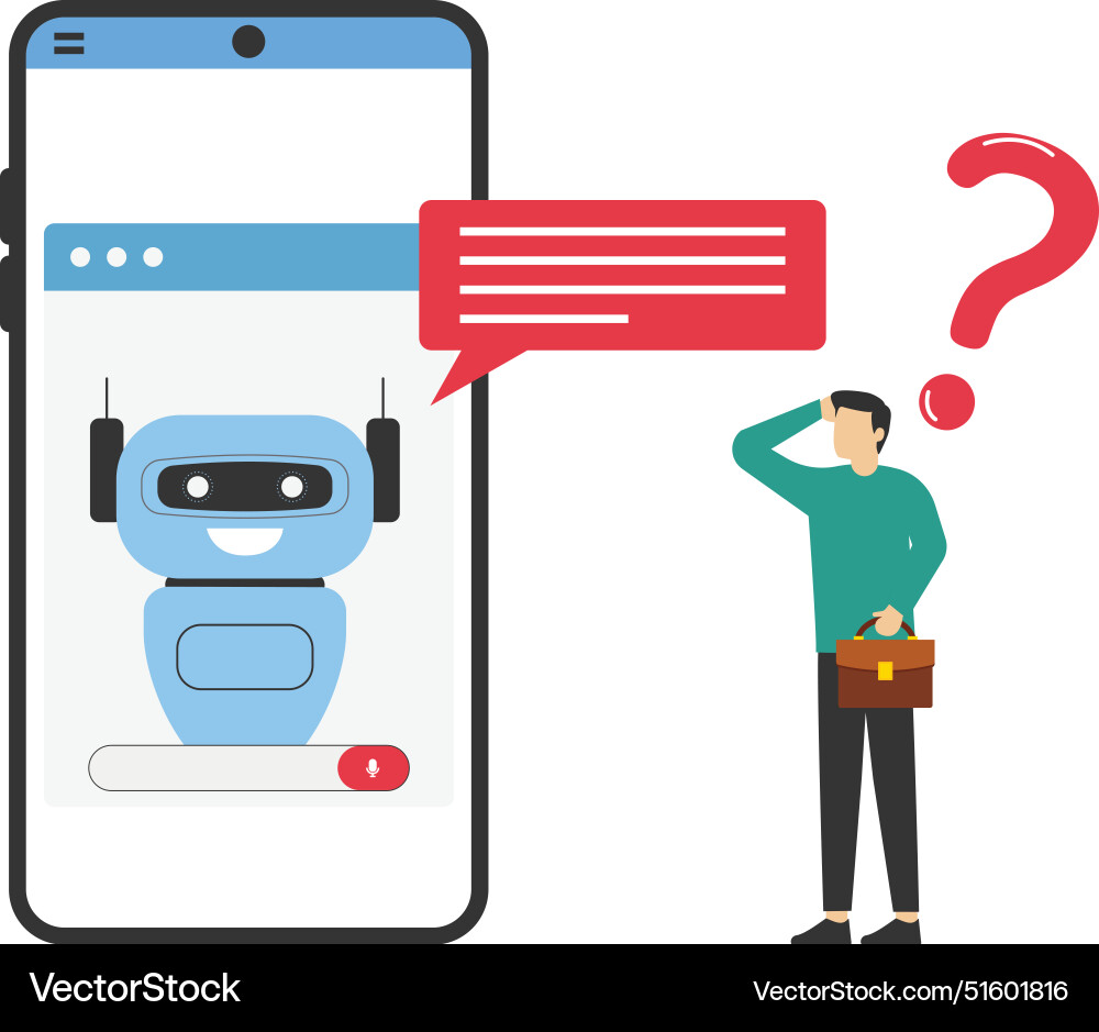 Artificial intelligence characters using ai techn vector image