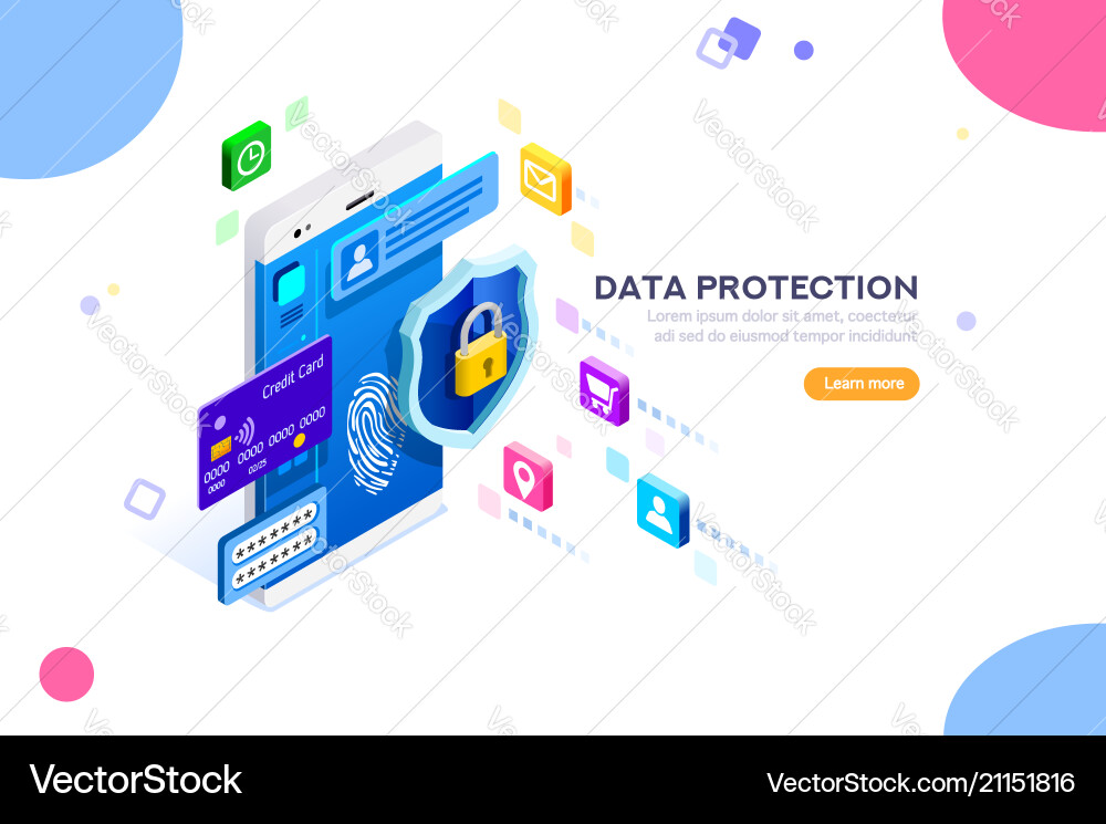 Cybersecurity Authentication Concept vector image