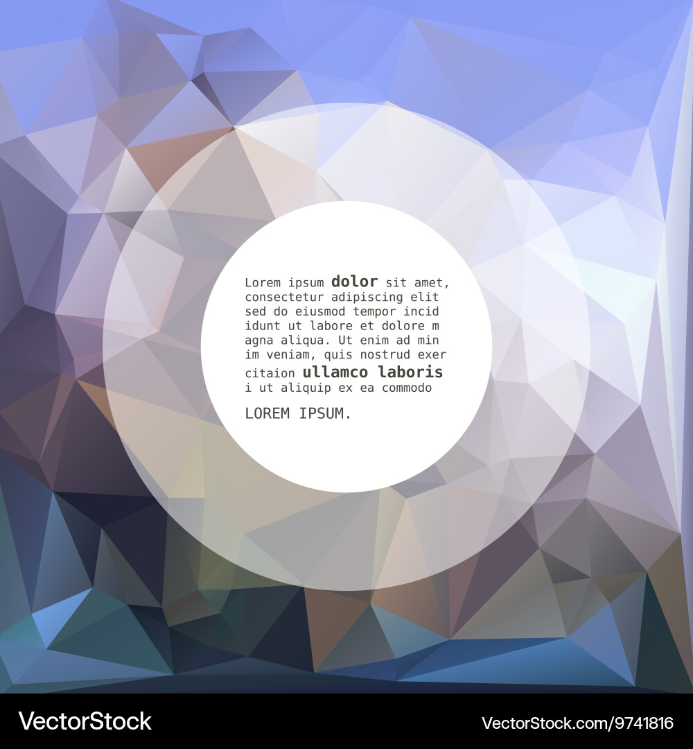Geometric triangular abstract background vector image