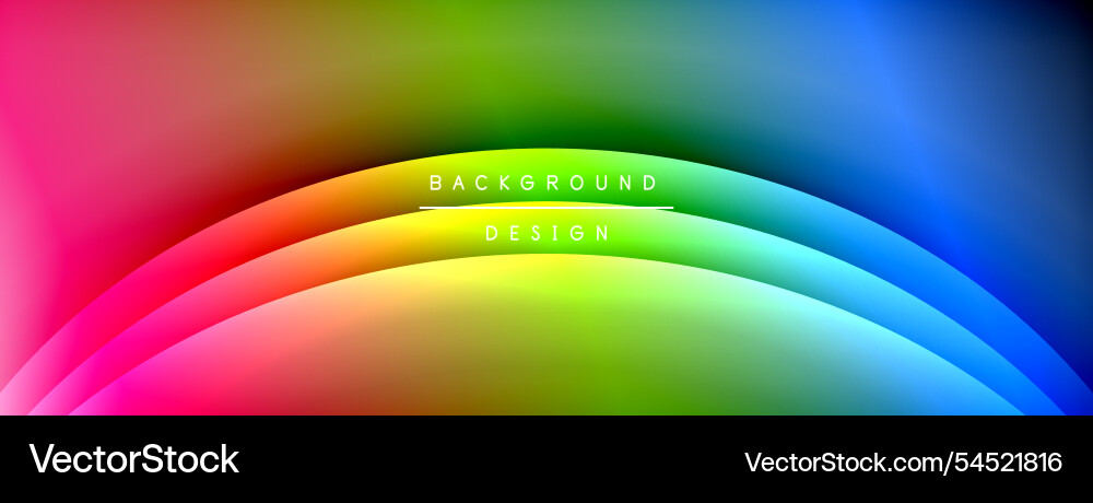 Gradient and shadow wave line geometric background Vector Image