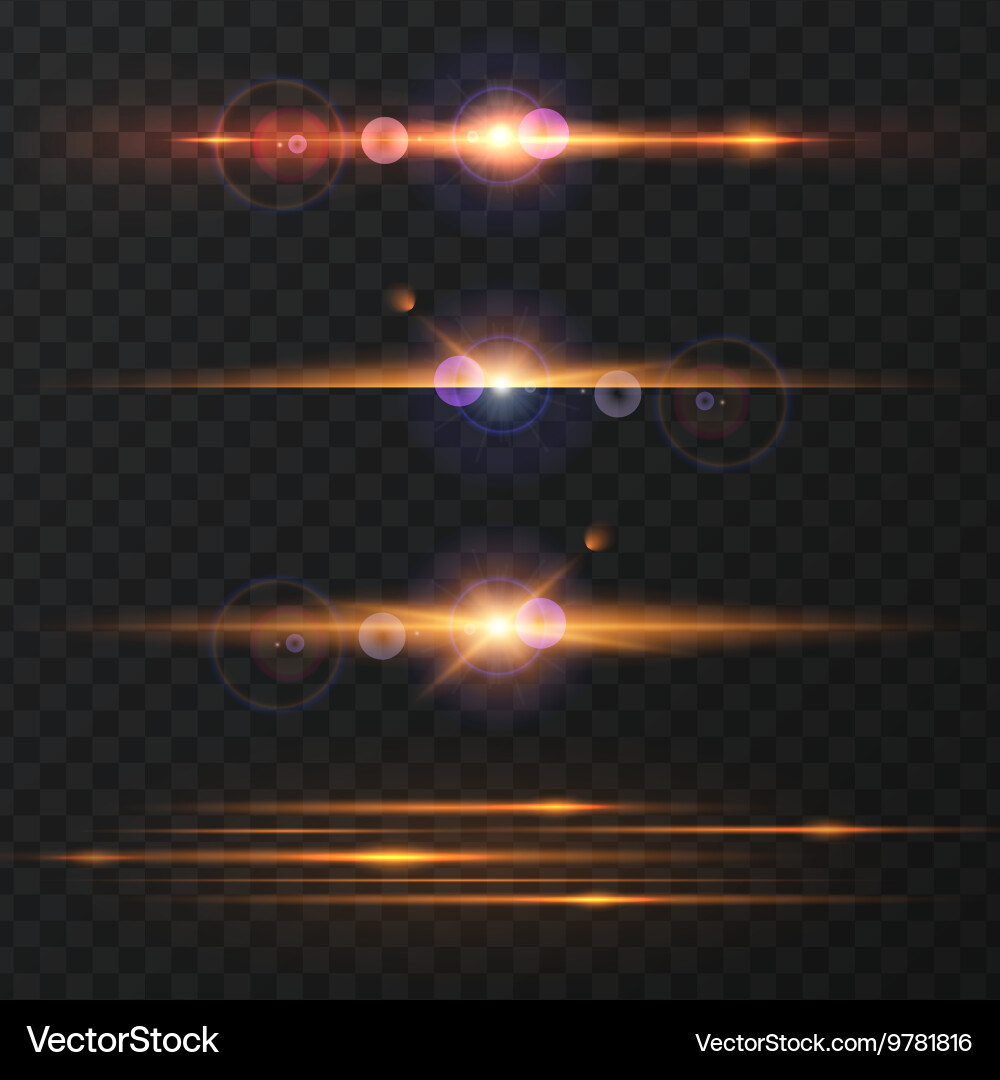 Light effect flare lighting Vector Image