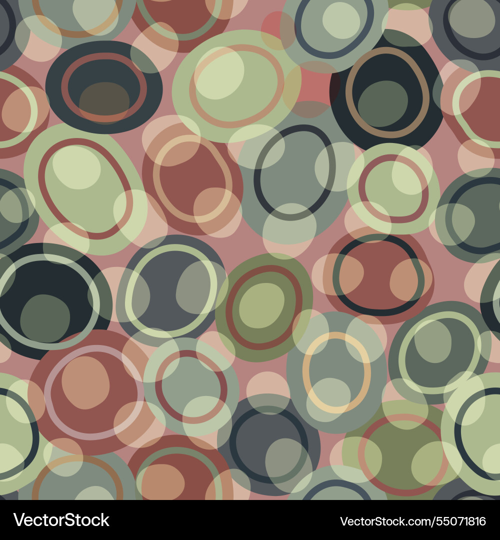 Nature inspired circular pattern in earthy tones Vector Image