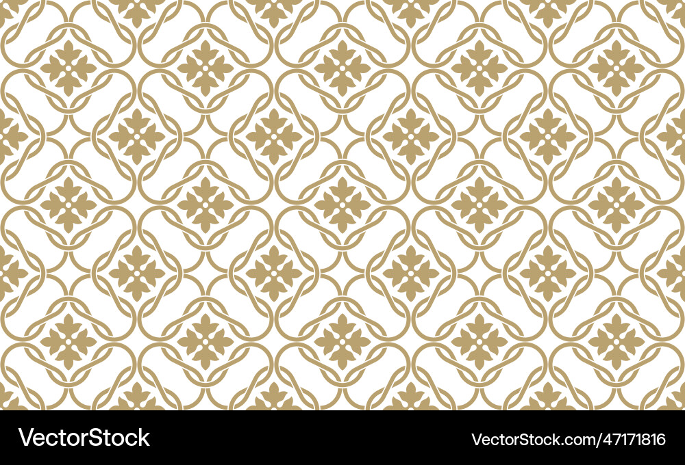 Seamless square pattern in authentic arabian style vector image
