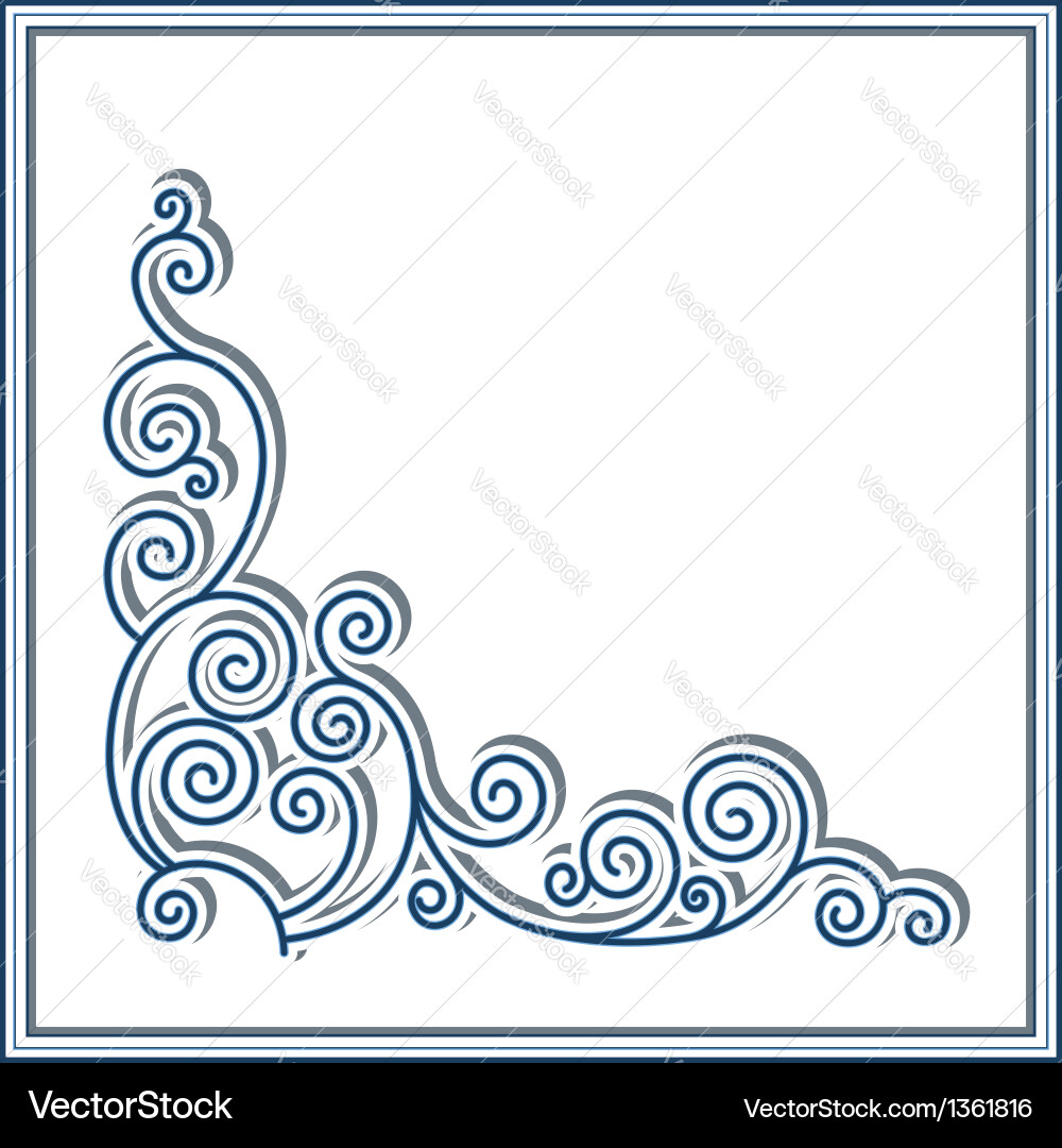 Simple Swirl purple border free image download, image size:1000x1080