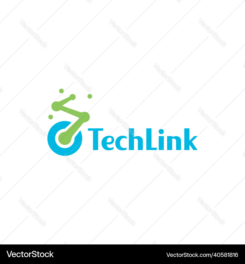 Tech lines connect simple circle logo symbol icon Tech lines connect simple circle logo symbol icon Vector Image