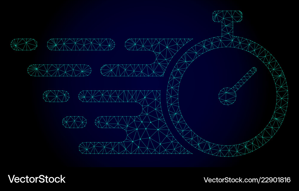 Time tracker polygonal frame mesh with fast Time tracker polygonal frame mesh with fast vector image
