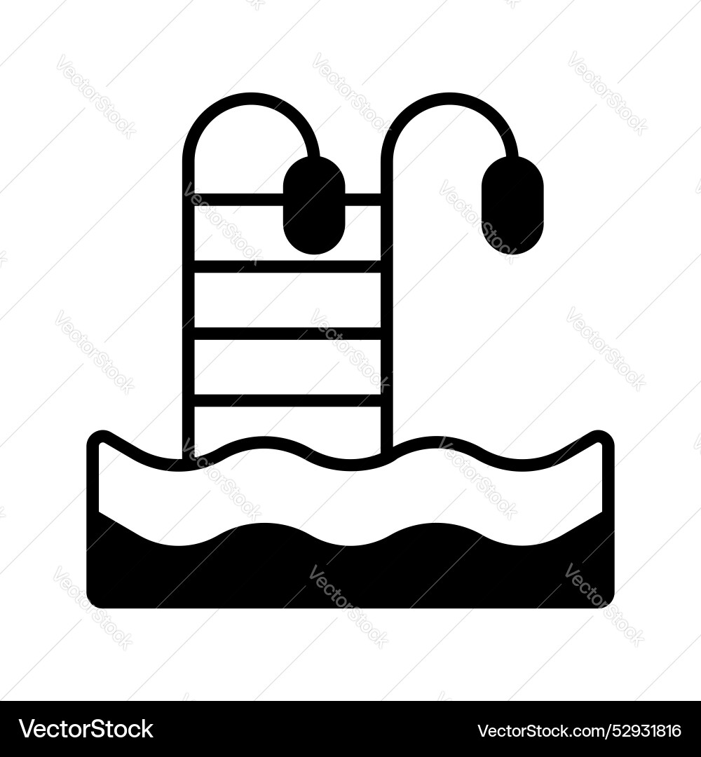 Visually appealing of swimming pool editable lap Vector Image