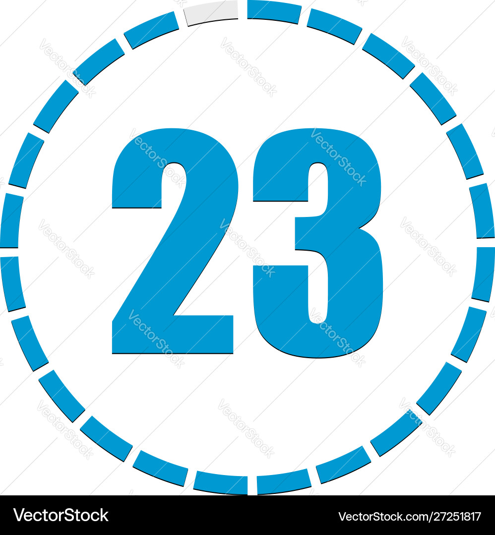 1-24 sectioned indicator circular chart graph 1-24 sectioned indicator circular chart graph vector image