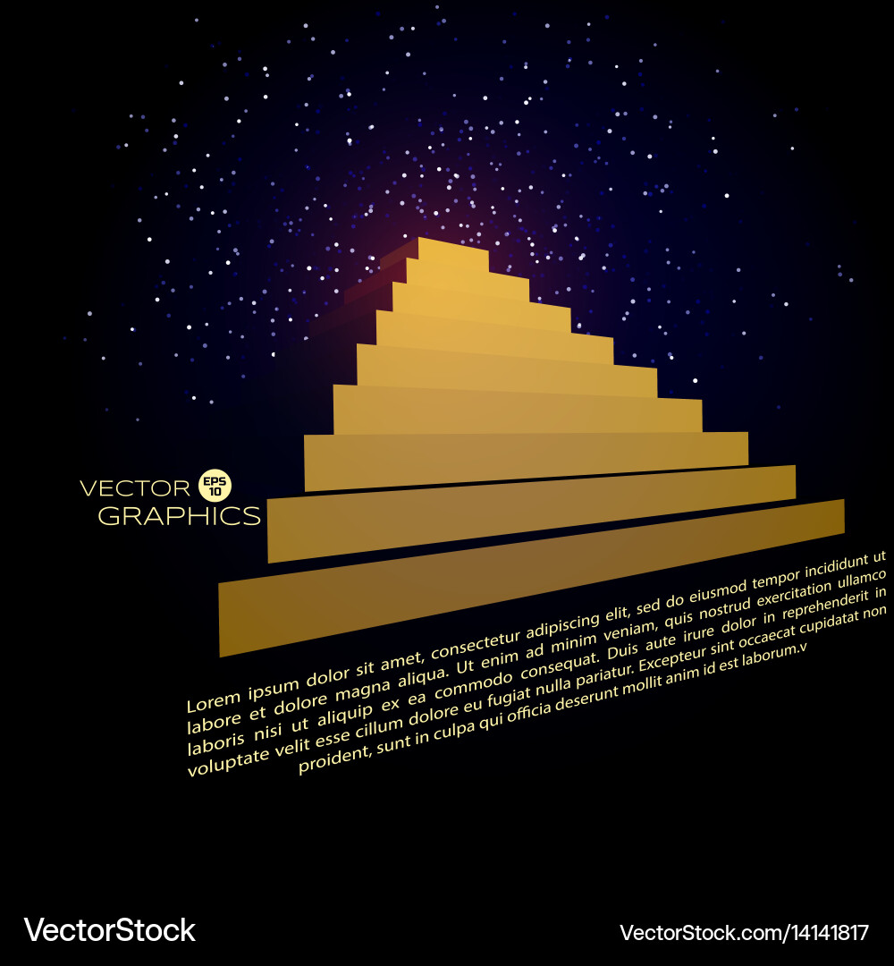 3d architectural object vector image