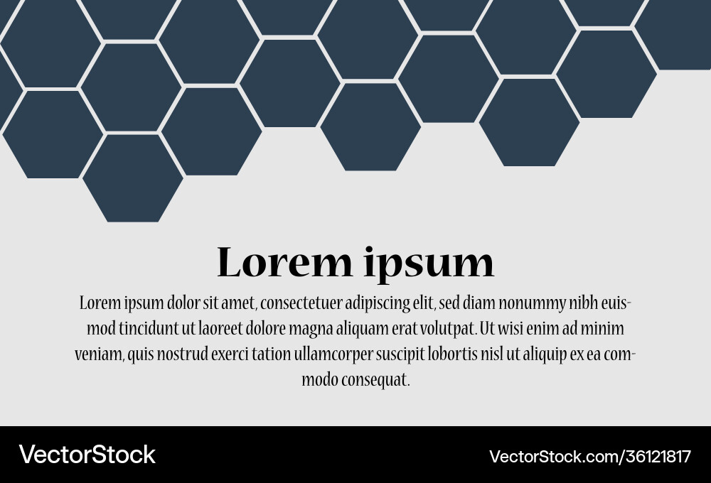 Abstract background with hexagons Vector Image
