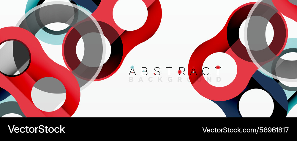Abstract design features overlapping circles Abstract design features overlapping circles Vector Image