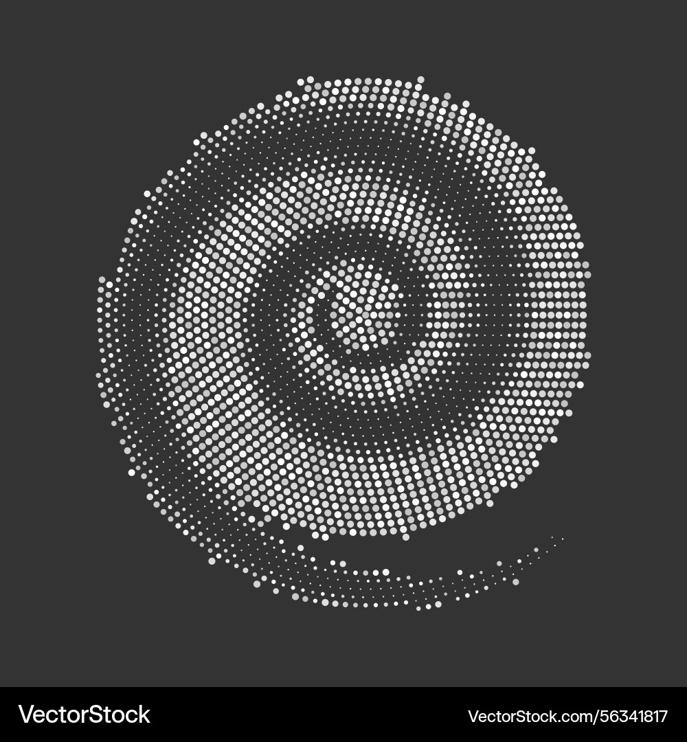Abstract shape consisting of dots Abstract shape consisting of dots vector image