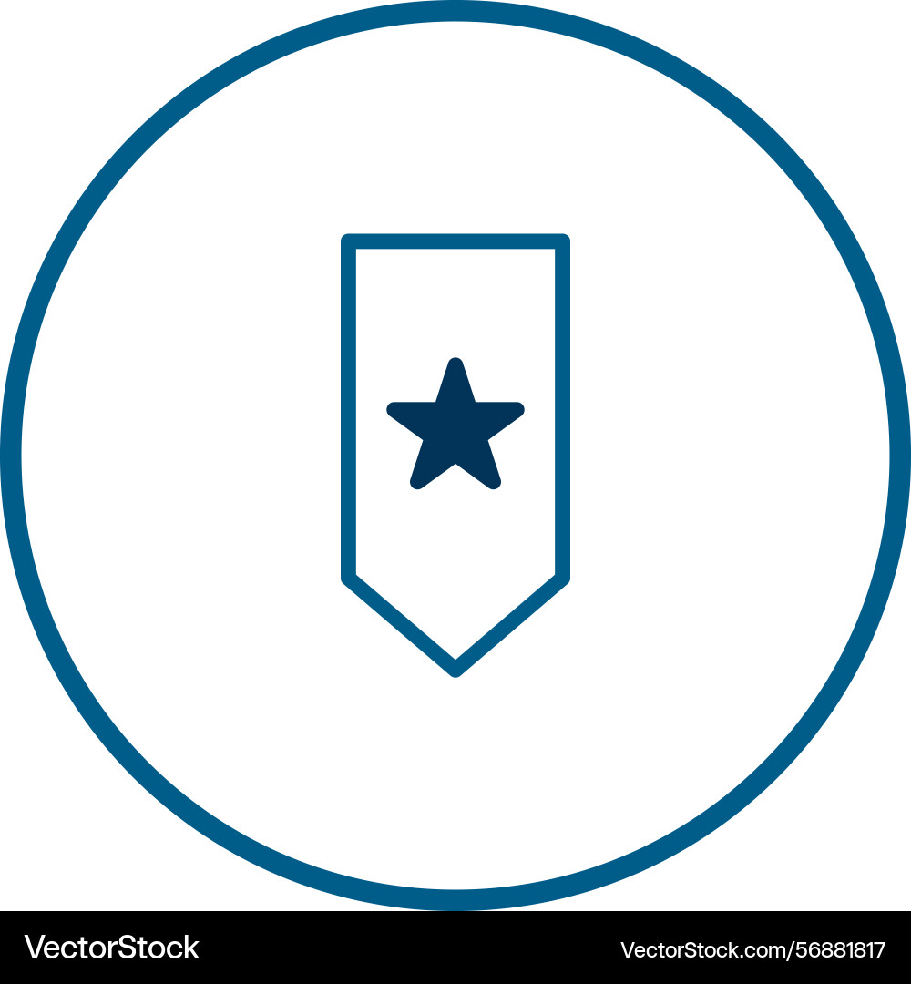 Bookmark icon isolated on white background design Vector Image