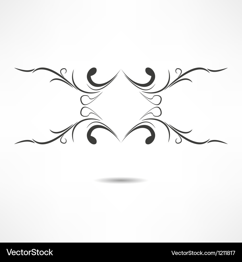 Calligraphic design element Vector Image