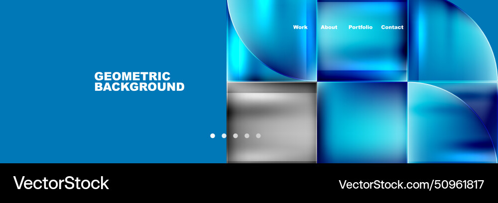 Circle triangle geometric web site page template Circle triangle geometric web site page template vector image